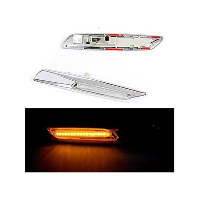 Led sidoblinkers BMW Silver med klar lins