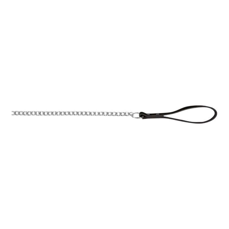 Kättingkoppel med nylonhandtag 1,10 m 2 mm svart