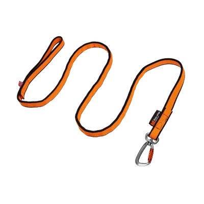 Non-stop Bungee Leash Svart/Orange 2.0m