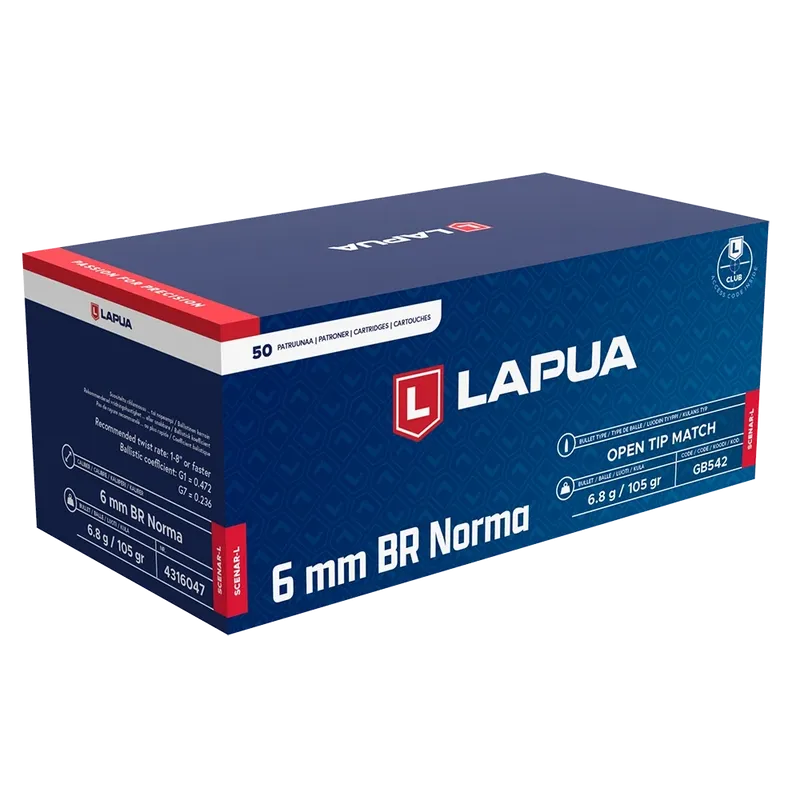 Lapua ScenarL 6mm B.R Norma 6,8g 105gr