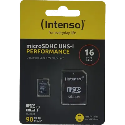 Minneskort 16GB MicroSDHC Class 10