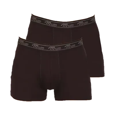 Herrboxer Bambu 2-pack Svart