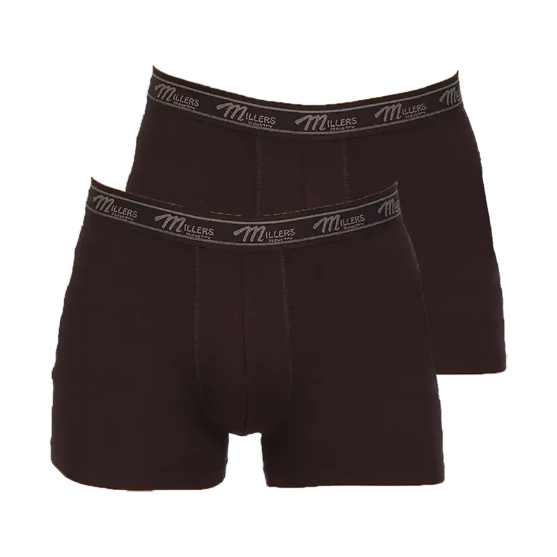 Herrboxer Bambu 2-pack Svart