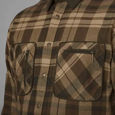 Härkila Pajala Flanellskjorta Beige/Brun