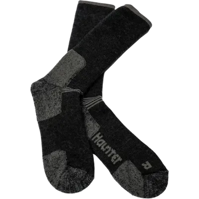 Haunter Merino Socks High Grey