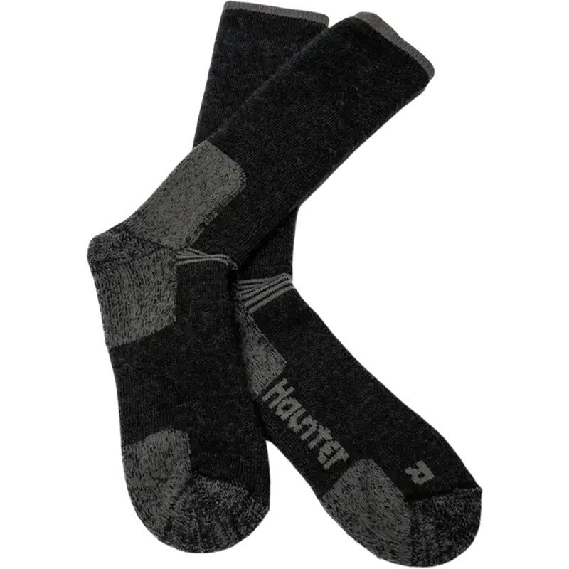 Haunter Merino Socks High Grey