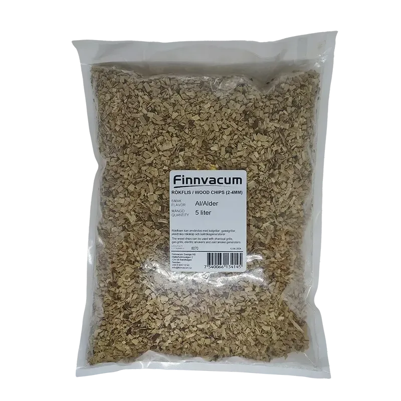 Finnvacum Alder Wood Chips 2-4mm 5 Liter