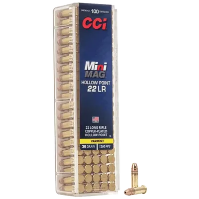 CCI 22 LR Mini Mag HP Copper Plated