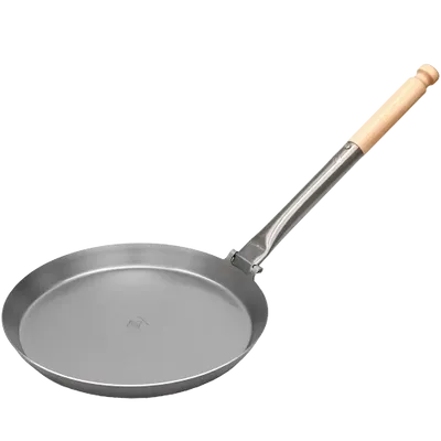 Jägarstekpanna original S4 28cm fällbart Trä handtag