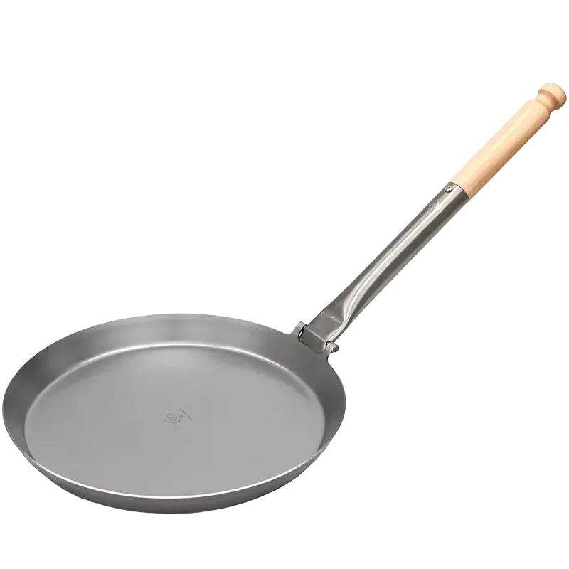 Jägarstekpanna original S4 28cm fällbart Trä handtag