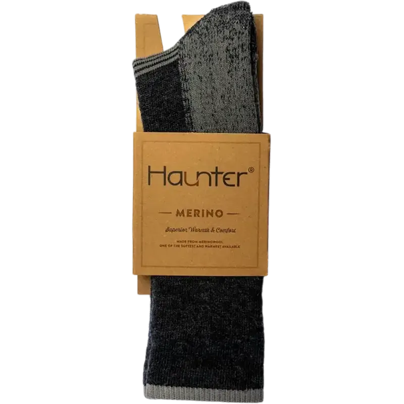Haunter Merino Socks High Grey