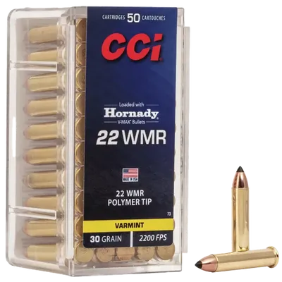CCI Rimfire 22 WMR V-MAX 30gr 50/Box