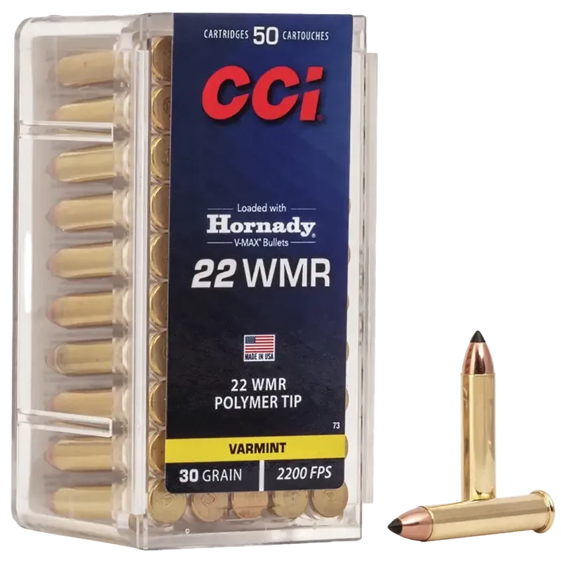 CCI Rimfire 22 WMR V-MAX 30gr 50/Box