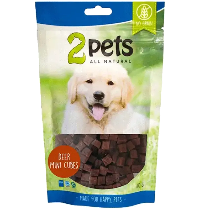 2pets Dogsnack Deer MiniCubes 100 g