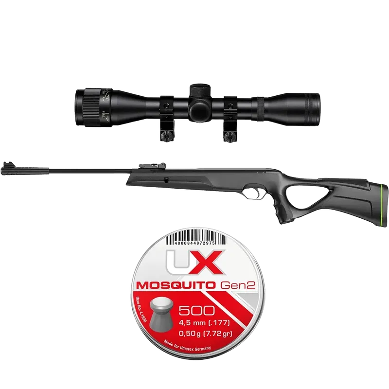 Snowpeak GR800S 4,5mm+ 4X32 AO med parallaxj inkl. Ammunition