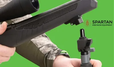 Primos Trigger Stick Gun Mounted Bipod Tall Spartan 81-165cm