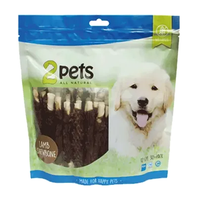 2pets Tuggpinne m lamm 12cm 30-pack 400g