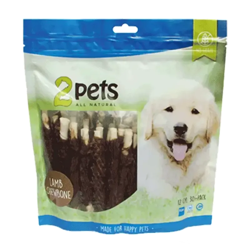 2pets Tuggpinne m lamm 12cm 30-pack 400g