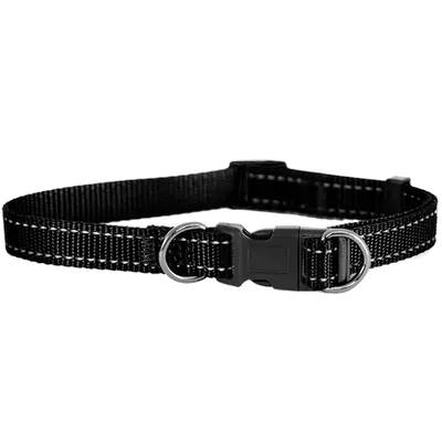 Justerbart halsband 20mm Svart