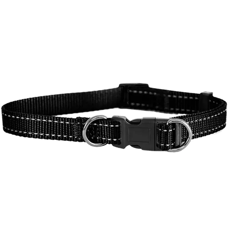 Justerbart halsband 20mm Svart