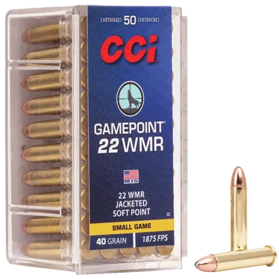 CCI 22WMR Maxi-Mag Game Point 40gr
