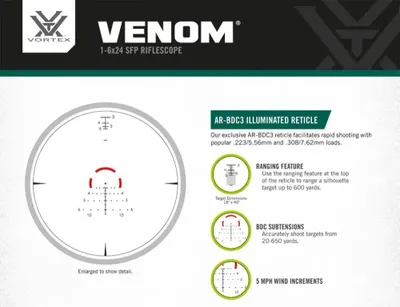 Vortex Venom 1-6x24 SFP AR-BDC3