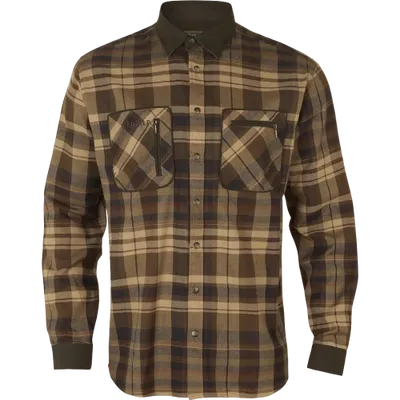 Härkila Pajala Flanellskjorta Beige/Brun