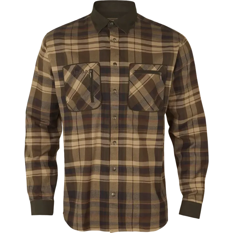 Härkila Pajala Flanellskjorta Beige/Brun