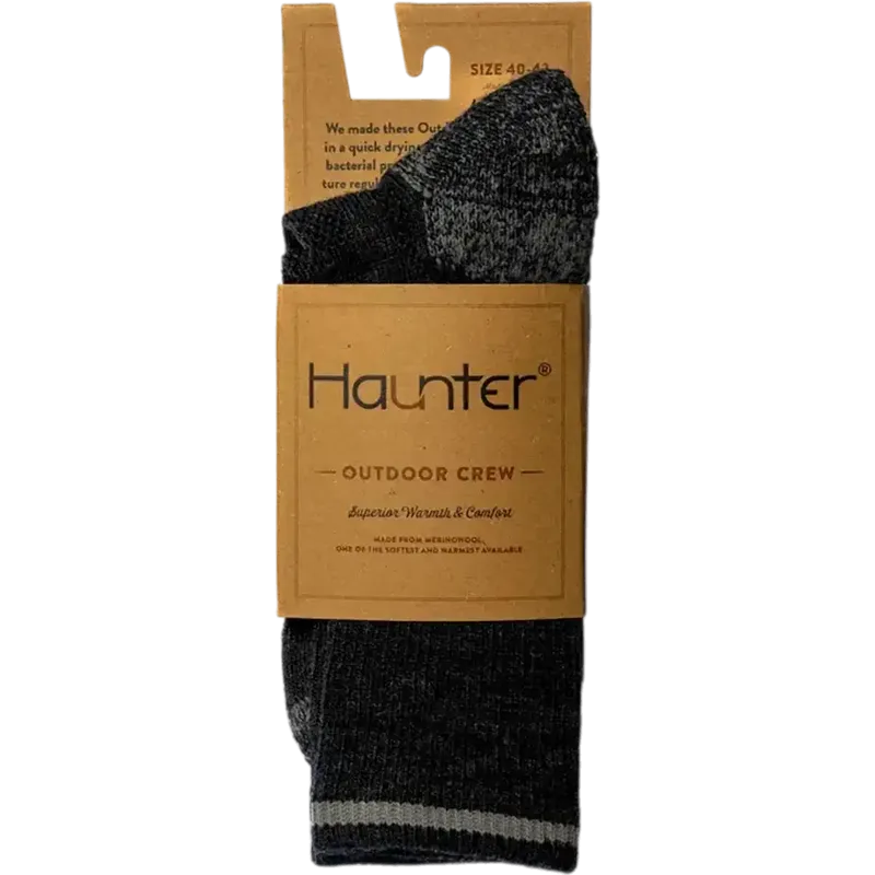 Haunter Merino Socks Crew Grey