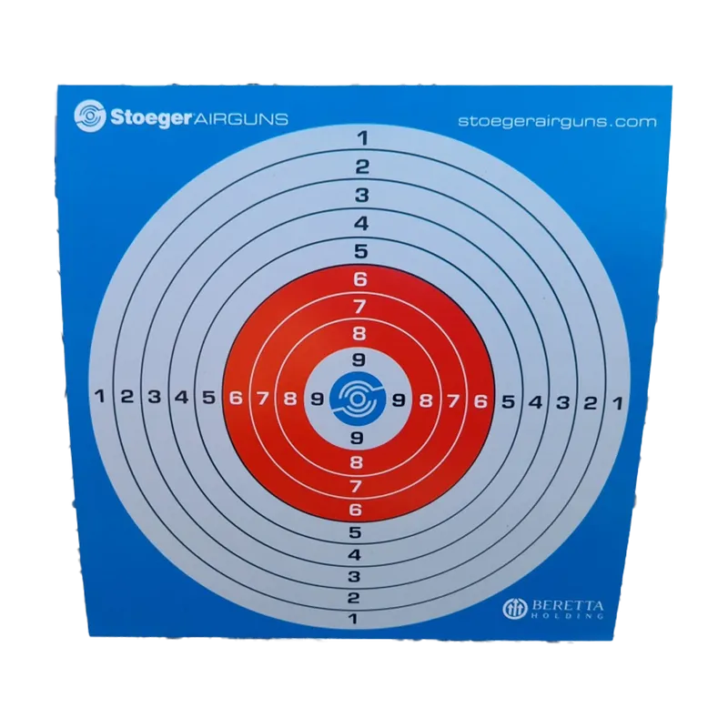 Stoeger 10-ringad måltavla 14x14 cm - 100 st/förp