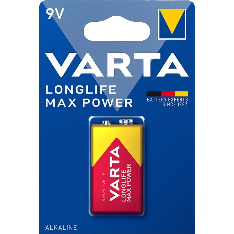 Varta Longlife Max Power 9V 1-pack