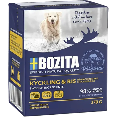 Bozita Bitar i Gelé Kyckling & ris