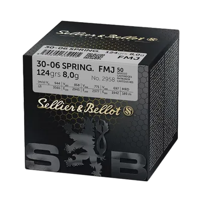 Sellier & Bellot 30-06 FMJ 124gr/8g