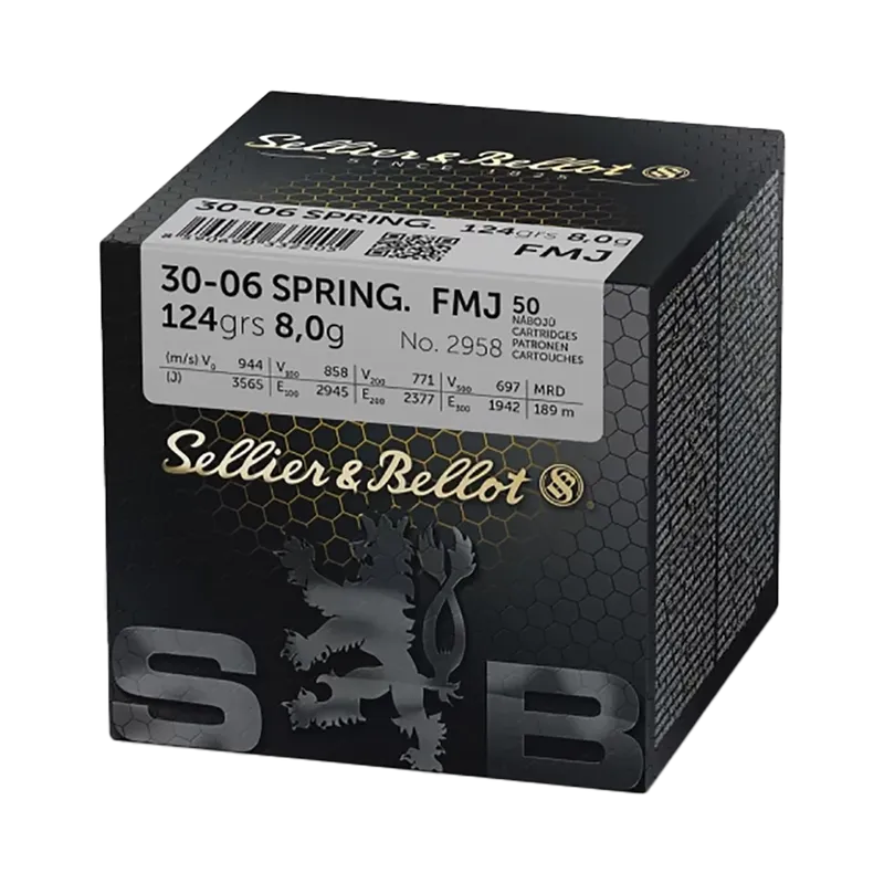 Sellier & Bellot 30-06 FMJ 124gr/8g