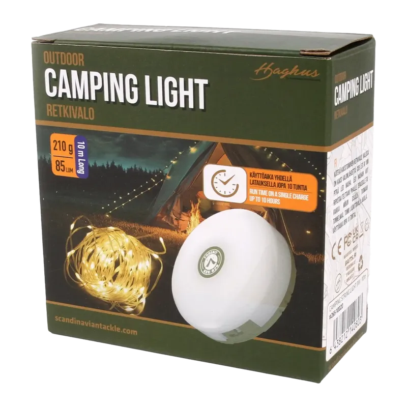Haghus Campinglykta Ledslinga 3W