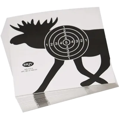 Måltavlor Älg 50-pack
