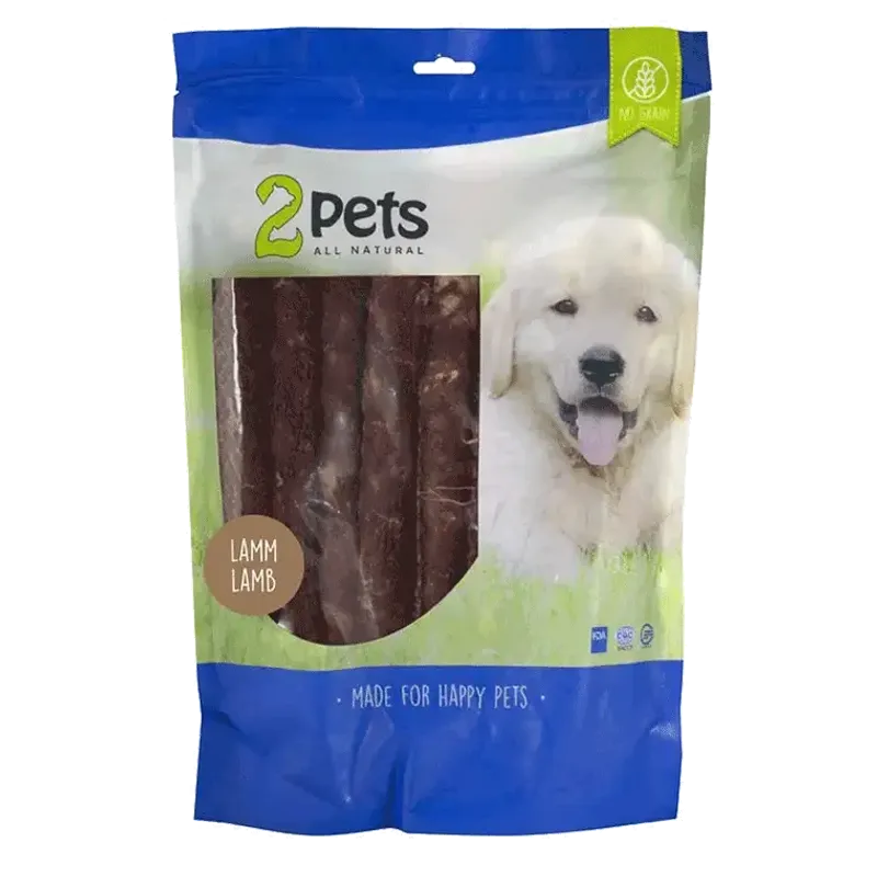 2pets Tuggrulle m lamm 28cm 12-pack XL 1000g