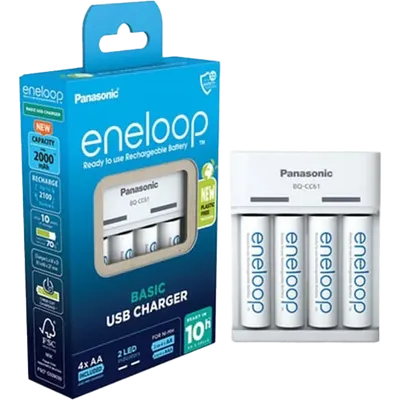 Panasonic Eneloop BQ-CC61 USB-laddare
