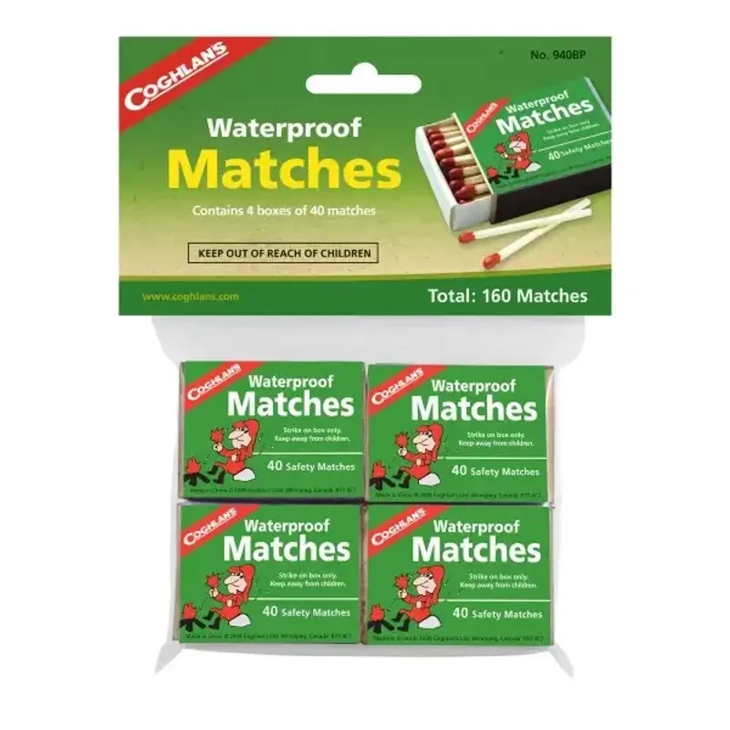 Vattensäkra tändstickor 4-pack