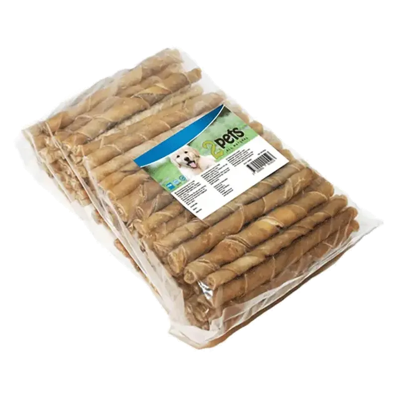 2Pets Tuggpinne vriden 12 cm/ 7-8 mm, 100-pack