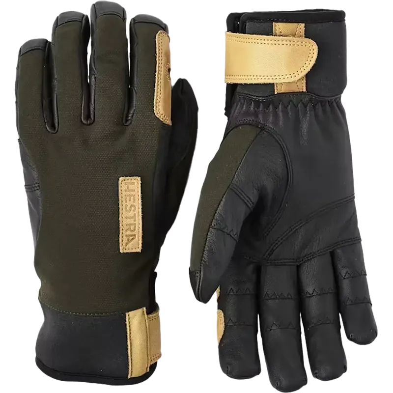 Hestra Ergo Grip Actiwe Wool Terry 5 Tummanvihreä/Musta 9