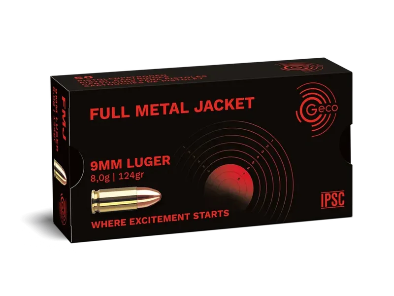 Geco 9mm Luger 124gr FMJ
