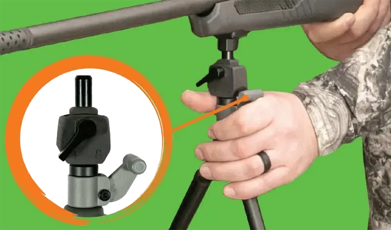 Primos Trigger Stick Gun Mounted Bipod Tall Spartan 81-165cm