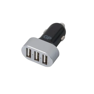 GP Billaddare med 3 USB-portar CC61 2.4A