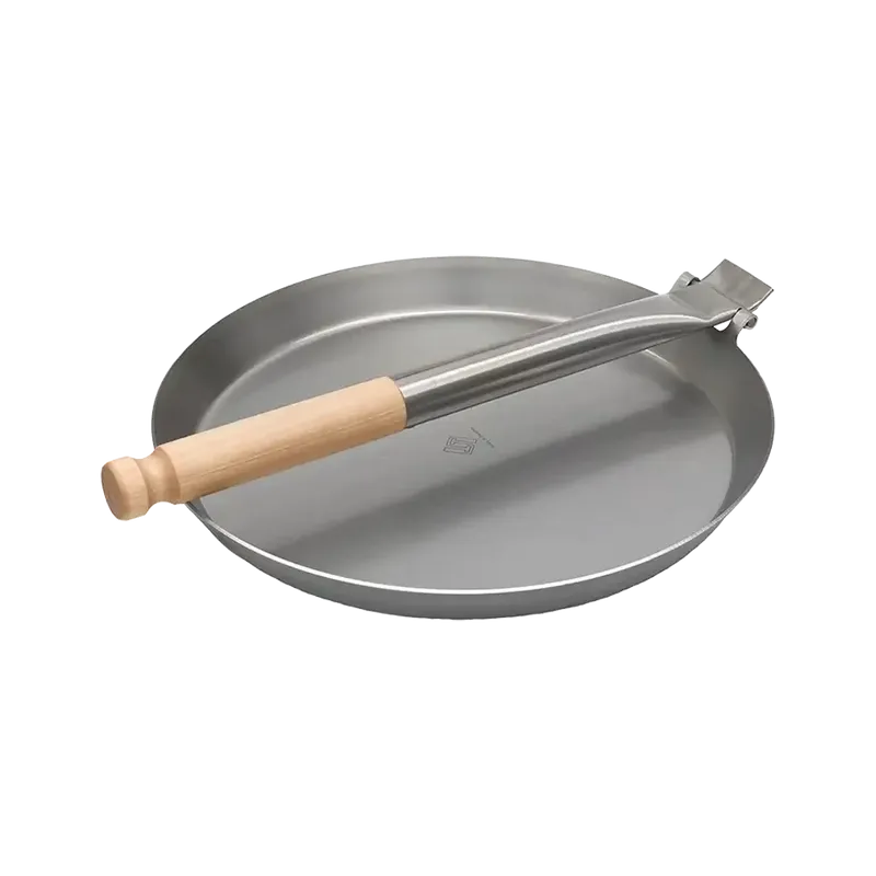 Jägarstekpanna original S4 28cm fällbart Trä handtag
