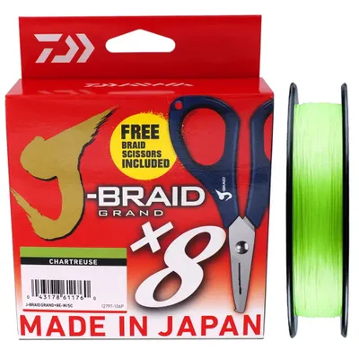 Daiwa J-Braid Grand X8E-W/SC 0.24mm-135m Chartreuse