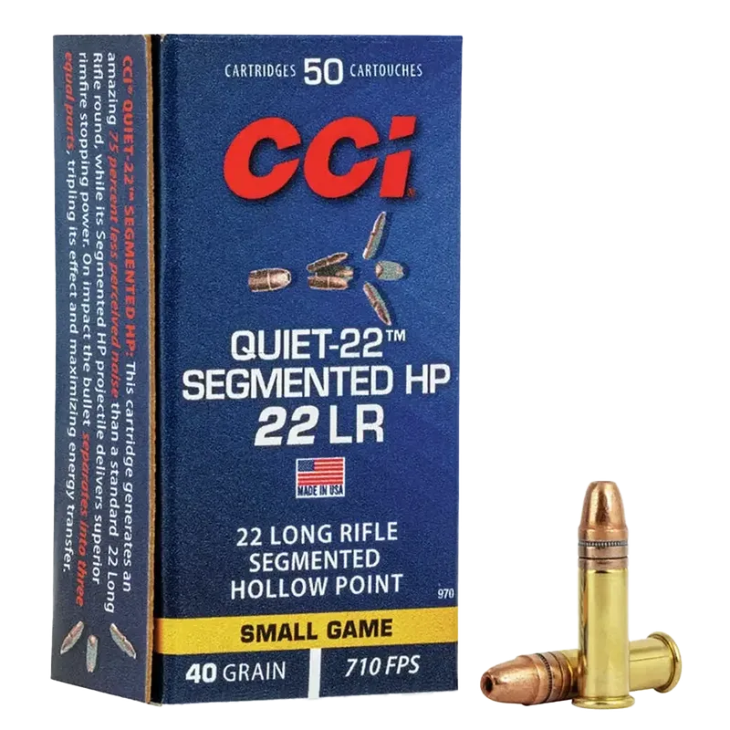 CCI 22 LR Segmented HP Quiet-22 40gr