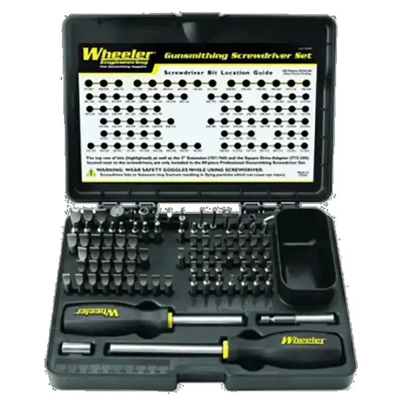 Wheeler Deluxe Gunsmithing Screwdriver Kit