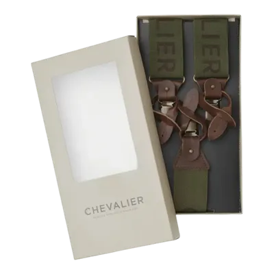 Chevalier Logo Hängslen Dark Green