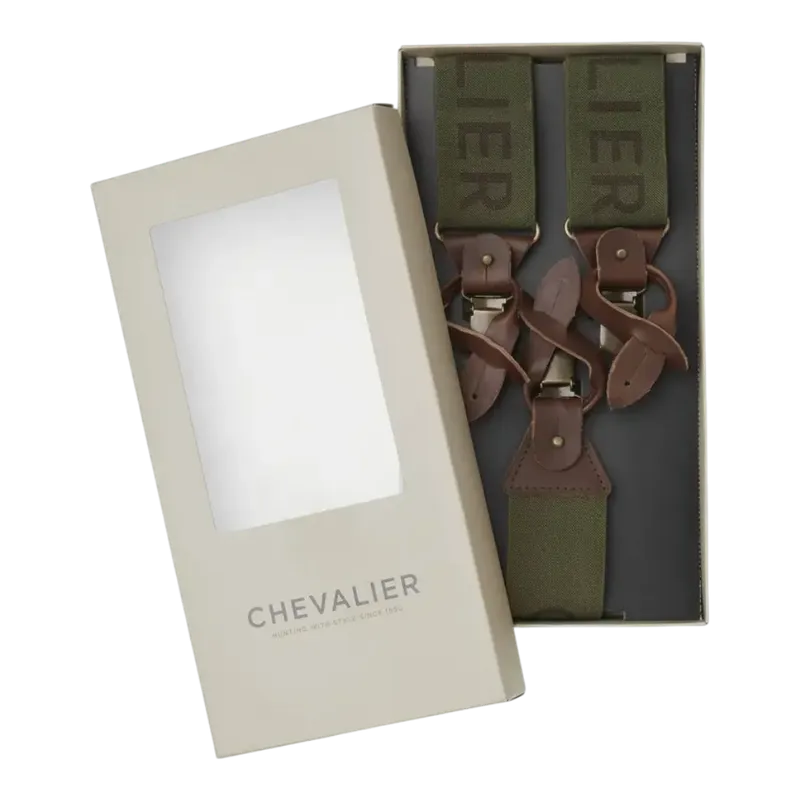 Chevalier Logo Hängslen Dark Green